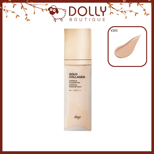 Kem Nền The Face Shop Gold Collagen Ampoule Foundation V203 40ml