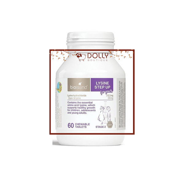 Tăng Chiều Cao Trẻ Em BIOISLAND Lysine Step Up For Youth L/60V