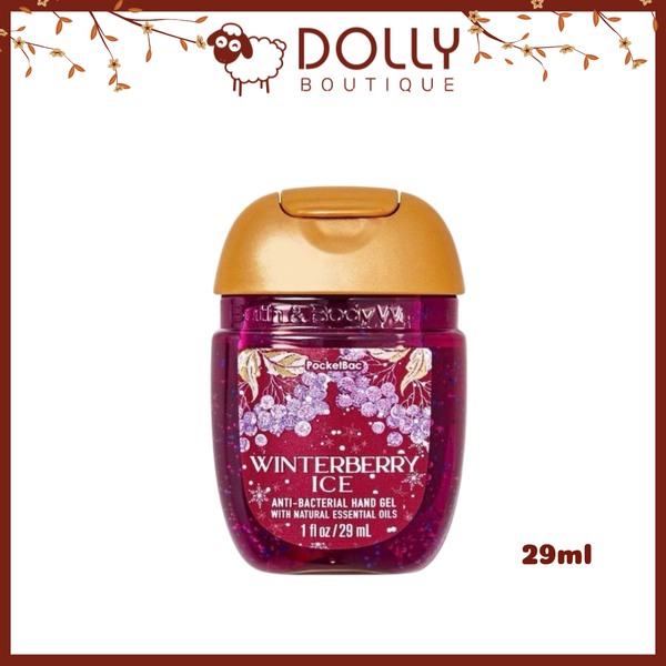 Gel Rửa Tay Khô Bath And Body Works WinterBerry Ice Pocketbac Hand Gel 29ml