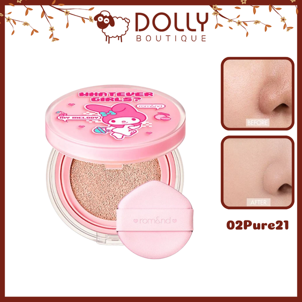 Phấn Nước Romand My Melody Nu Zero Cushion 03 Natural21 SPF 24, PA++ 15g