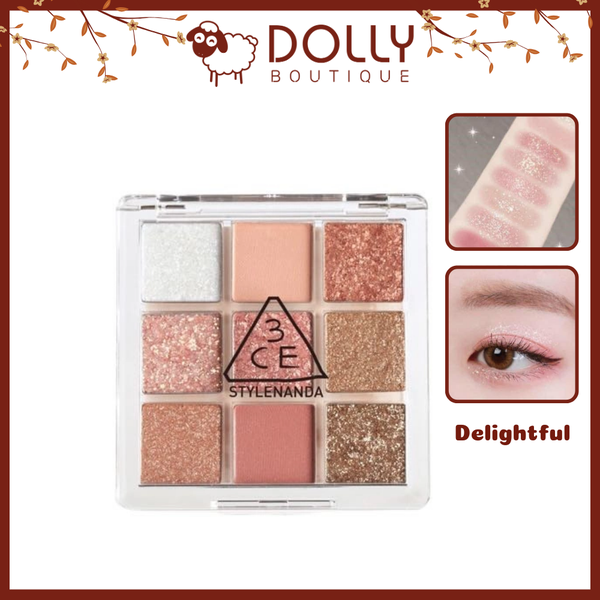 Bảng Phấn Mắt 3CE Multi Eye Color Clear Layer Edition Palette #Delightful - 8,2gr
