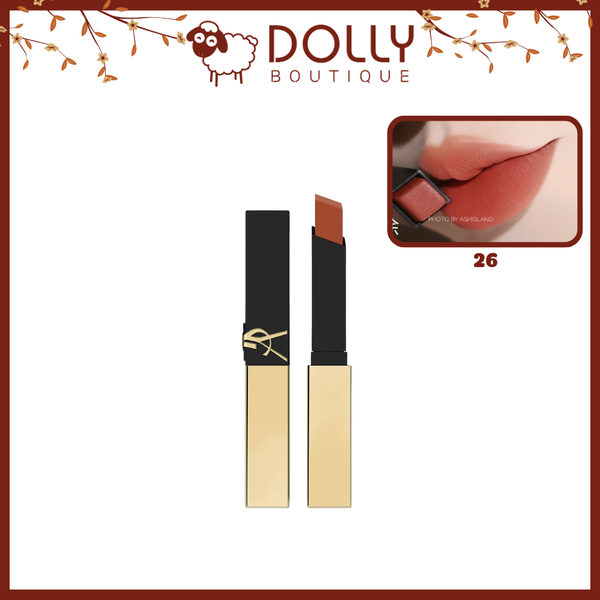 Son Thỏi YSL The Slim Couture Matte Lipstick 26 Orange Feathers 2.2g