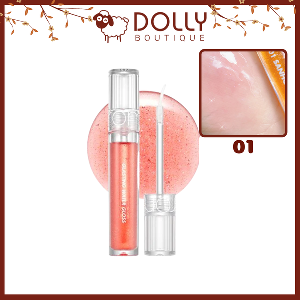 Son Kem Dạng Tint Bóng Romand Glasting Gloss Tint 4g #01 Sanho Crush (Hồng San Hô)