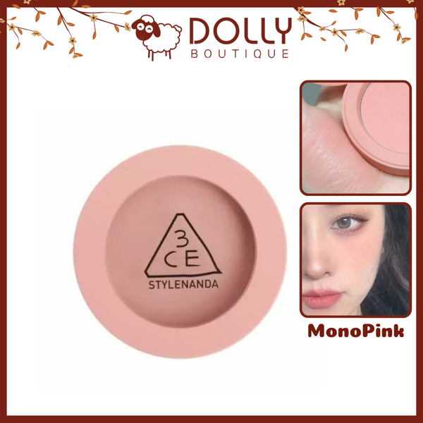 Má Hồng Phấn 3CE Mood Recipe Face Blush - Mono Pink 5.5g