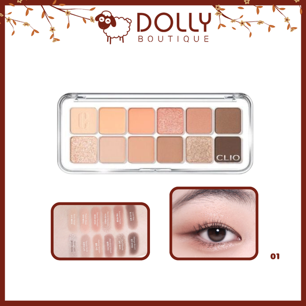 Phấn Mắt Clio Pro Eye Palette Air 01 Coral Studio 7.2g