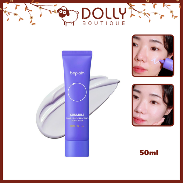 Kem Chống Nắng Nâng Tone Da Beplain Sunmuse Tone Up & Correcting Sunscreen SPF50+ PA++++ 50ml