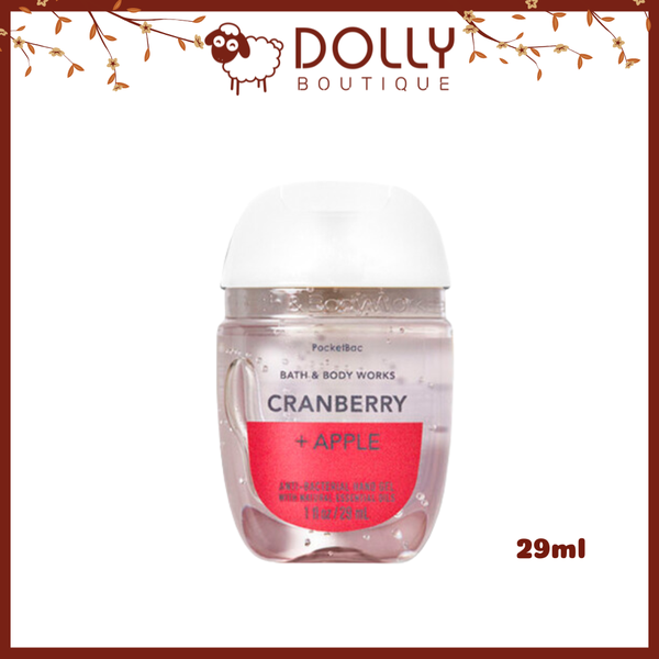 Gel Rửa Tay Khô Bath And Body Works Cranberry + Apple Pocketbac Hand Gel 29ml