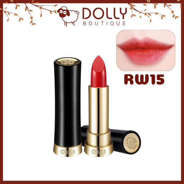 Son Thỏi Ẩm Ohui Rouge Real Lipstick RW15 Redsien (Đỏ Thuần) 3.5g