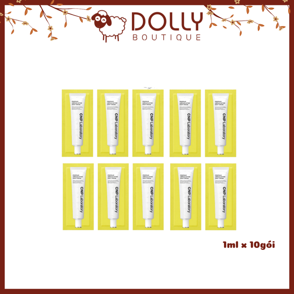 (10 gói) Kem Dưỡng CNP Chiết Xuất Keo Ong Phục Hồi Da Propolis Ampule Active Shot Cream 1ml