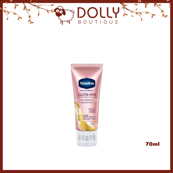 Sữa Dưỡng Thể Vaseline Gluta-Hya Serum Burst UV Lotion Dewy Radiance 70ml