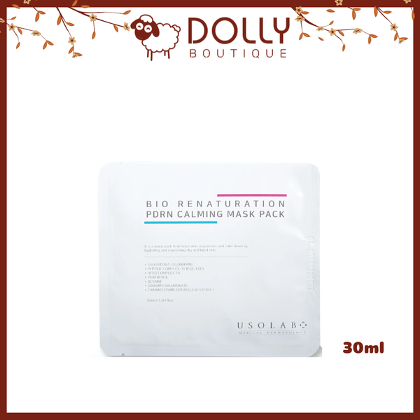 Mặt Nạ Miếng Tái Tạo Da Usolab Bio Renaturation PDRN Calming Mask Pack 30ml