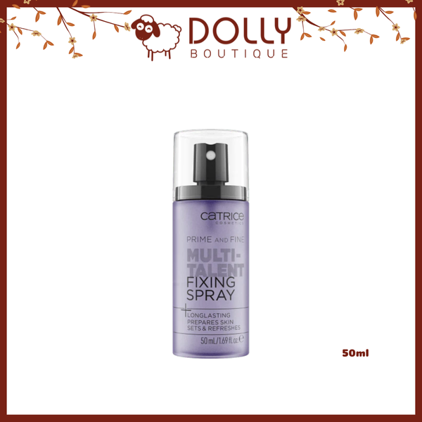 Xịt Khoá Nền Catrice Prime And Fine Multitalent Fixing Spray 50ml