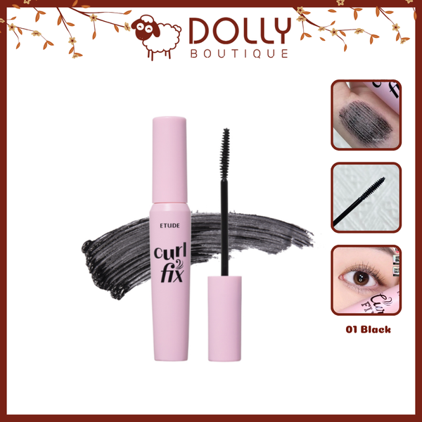 Chải Mi Etude House Lash Perm Curl Fix Mascara - 01 Black 8g