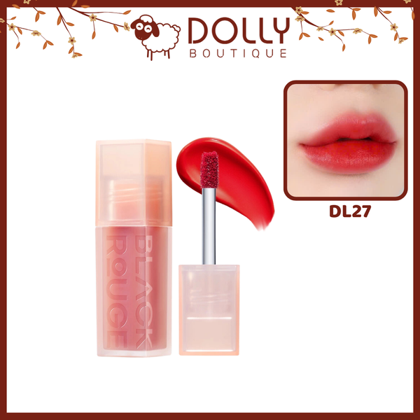 Son Kem Black Rouge Double Layer Over Velvet Ver 4 DL27 Juicy Apple - Màu đỏ táo 4.1g
