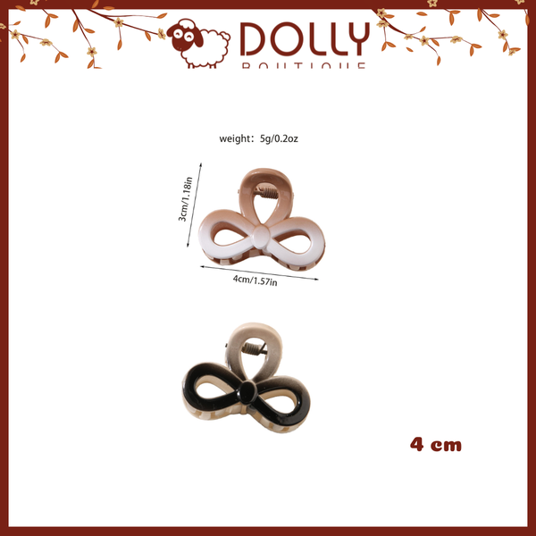 Kẹp Tóc Đỉnh Nơ 4cm