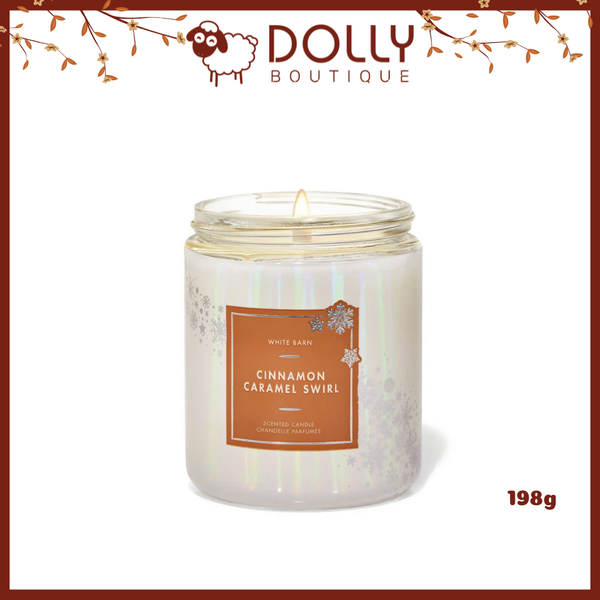 Nến Thơm 1 Bấc Bath & Body Works Cinnamon Caramel Swirl 198g