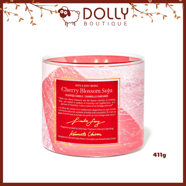 BBW Cherry Blossom Soju 3-Wick Candle 411g