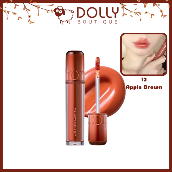 Son Tint Bóng Romand The Juicy Lasting Tint 12 Apple Brown