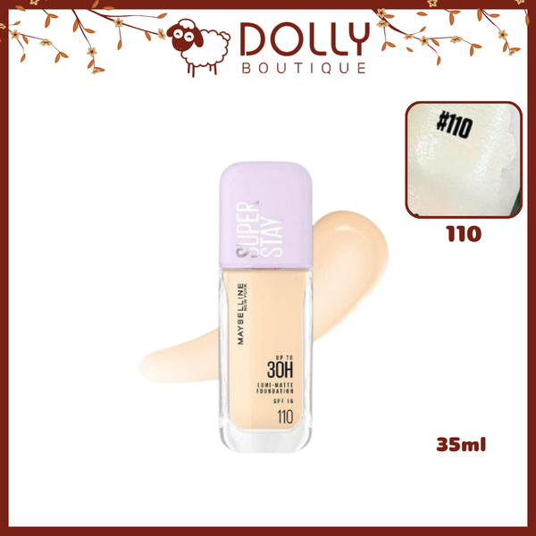 Kem Nền Maybelline Super Stay Up To 30H Lumi-Matte Foundation SPF16 PA+++ 35ml #110