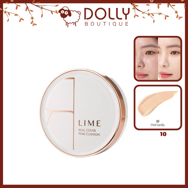 Phấn Nước Lime Real Cover Pink Cushion SPF50+ 10 Pink Vanilla