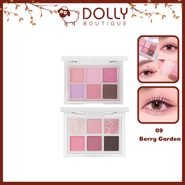 Bảng Mắt Odbo 6 Ô Signature Eyeshadow Palette 09 Berry Garden