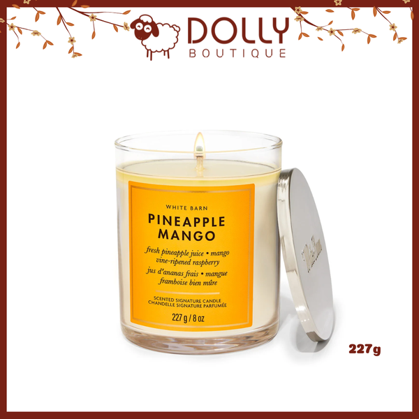Nến Thơm 1 Bấc Bath & Body Works Pineapple MangoSingle Wick Candle 227g