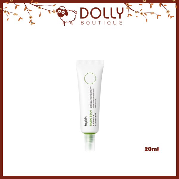 Kem dưỡng Beplain Mung Bean Pore Tight-Up Soothing Cream, chiết xuất đậu xanh, se khít lỗ chân lông, làm dịu và cấp ẩm cho da.