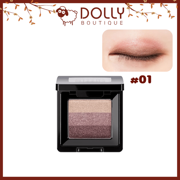 Phấn Mắt 3 Màu Missha The Style Triple Perfection Shadow #1 Brownie Pink - 4g