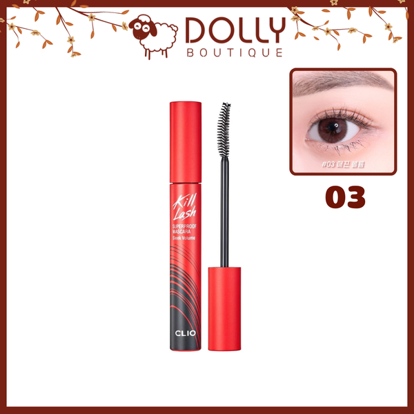 Chải Mi Clio Kill Lash Superproof Mascara 03 Sleek Volume