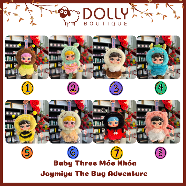 Gấu Bông Baby Three Joymiya The Bug Adventure Team Blind box [ Giao theo phân mục đã unbox]