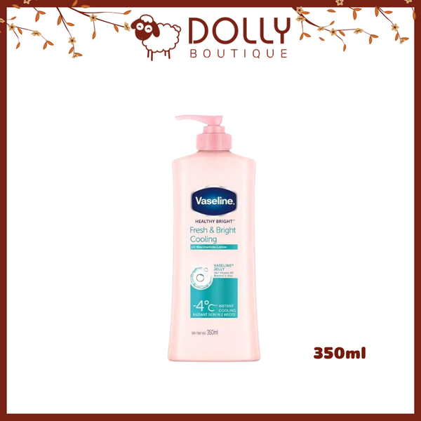 Sữa Dưỡng Thể Dịu Mát Sáng Da Vaseline Healthy Bright Fresh & Bright Cooling UV Niacinamide Lotion - 350ml