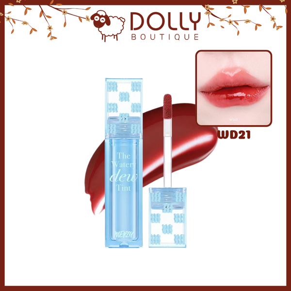 Son Tint Bóng Merzy The Watery Dew Tint #WD21 Burnt Maple ( Đỏ Hồng Khô ) - 4g
