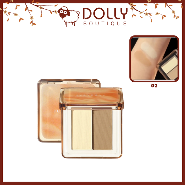 Phấn Bắt Sáng Và Tạo Khối Judydoll Highlight & Contour 02 Mini 2g