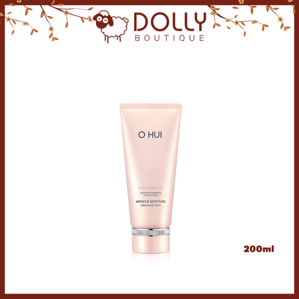 Sữa rửa mặt Miracle Moisture Cleansing Foam 200ml cấp ẩm dịu nhẹ tại Dolly Beauty Quy Nhơn