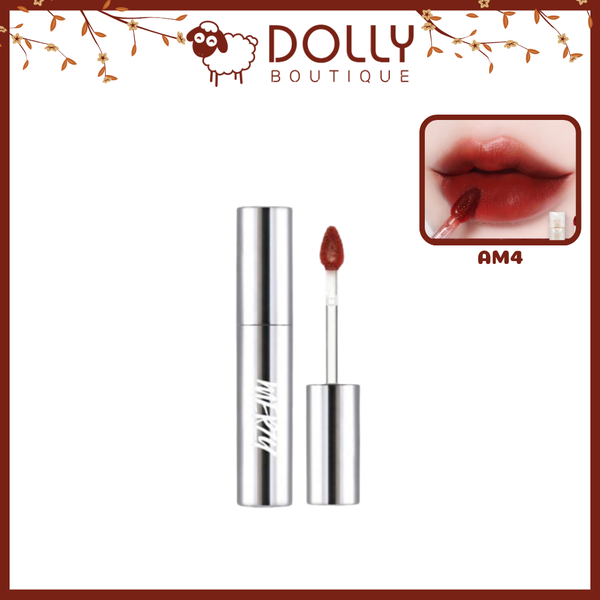 Son kem Merzy The Glam Mellow Tint AM4 Leather Bookmark 4g, chất son mịn mượt, màu nâu đất sang trọng, lâu trôi.