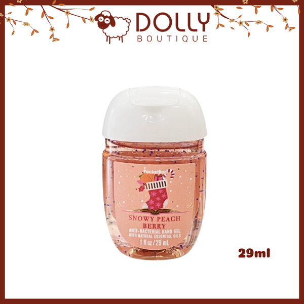 Gel Rửa Tay Khô Bath And Body Works Snowy Peach Berry Pocketbac Hand Gel 29ml