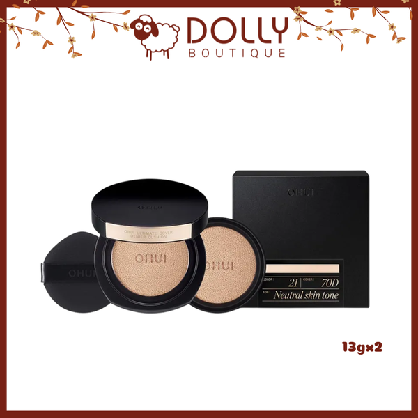 Phấn Nước Ohui Ultimate Cover Denier Cushion SPF50+ PA+++ #70D21 13gx2