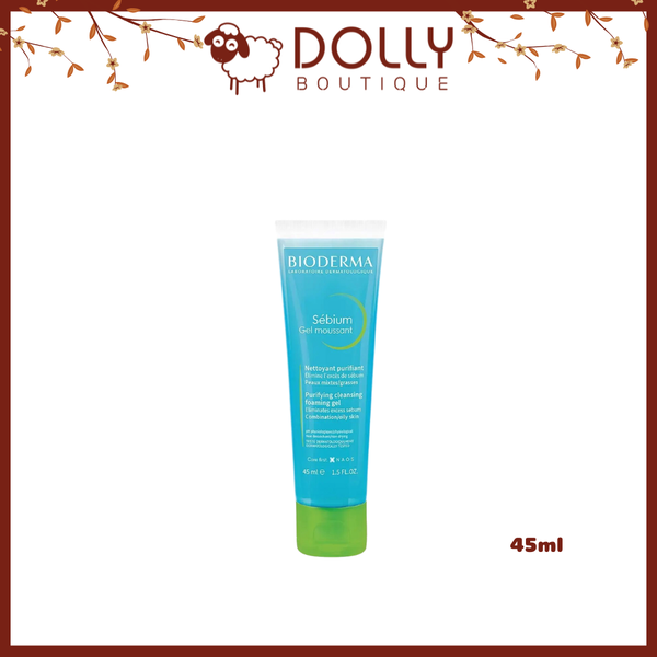 Gel Rửa Mặt Dành Cho Da Nhạy Cảm Bioderma Sebium Purifying Cleansing Foaming Gel 45ml
