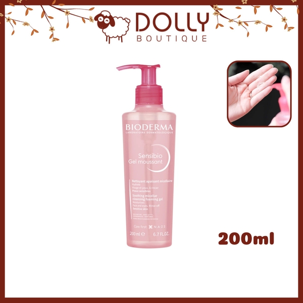 Gel Rửa Mặt Dành Cho Da Nhạy Cảm Bioderma Créaline Gel Moussant - 200ml