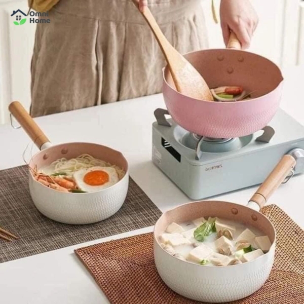 Chảo từ chống dính lòng sâu, màu đẹp - Size 18cm