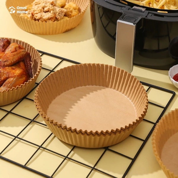 GIẤY NẾN NÂU LÓT NỒI CHIÊN KHÔNG DẦU