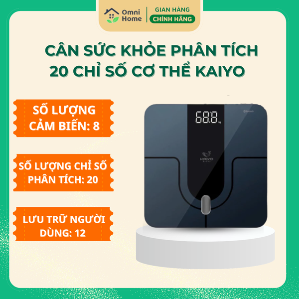 Cân sức khỏe và phân tích 20 chỉ số cơ thể Kaiyo KSS-408.
