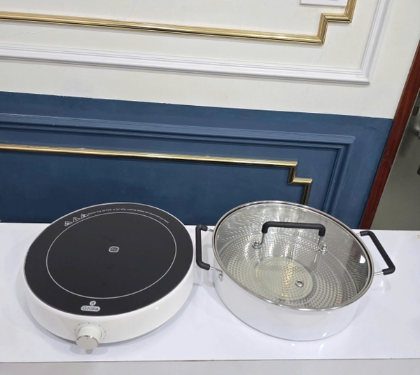 BẾP TỪ ĐƠN KÈM NỒI GROPA KN-607