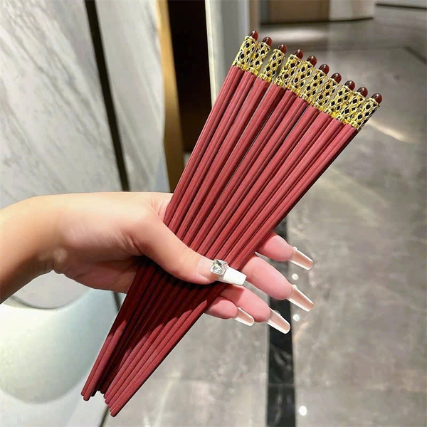 Set 10 Đôi Đũa Hợp Kim Kháng Khuẩn KANGJUNWEISHI