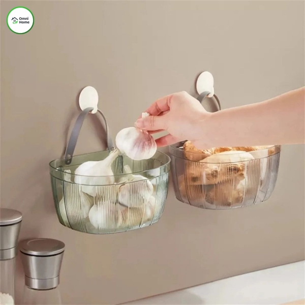 🧄🧅 GIỎ ĐỰNG HÀNH TỎI TREO TƯỜNG – GỌN BẾP, KHÔ THOÁNG, KHÔNG MỌC MẦM
