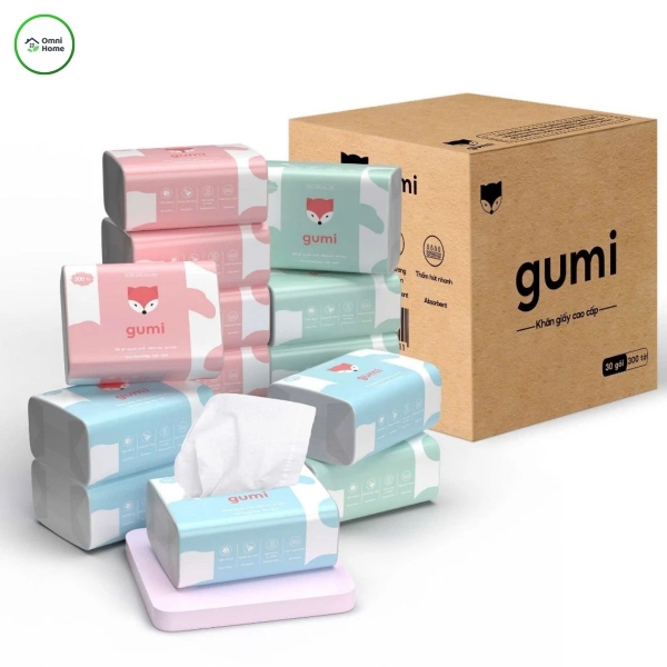 🧻 GIẤY ĂN RÚT CAO CẤP 4 LỚP – MỀM MỊN, DÀY DẶN | GÓI 300 TỜ