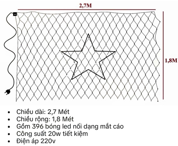 BỘ ĐÈN LED LƯỚI CỜ ĐỎ SAO VÀNG - TỰ HÀO TINH THẦN DÂN TỘC!