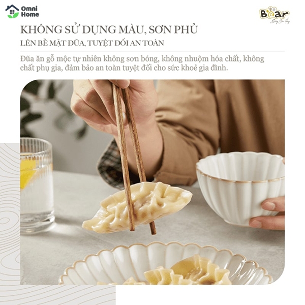 Bộ đũa gỗ thủ công Bear CX-E0103