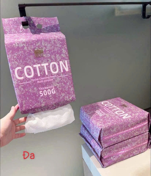 Khăn Mặt Khô Cotton Đa Năng Cao Cấp (Bịch Lớn 500G)