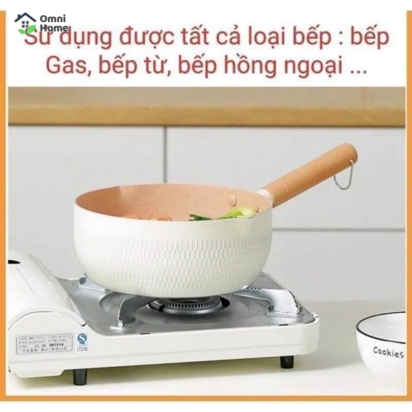 Chảo từ chống dính lòng sâu, màu đẹp - Size 18cm